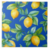 Carreau Citrons jaunes mûrs et Feuilles sur Royal (Devant)