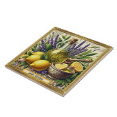 Carreau Citrons, lavande et huile, souvenir de l'Italie (Côté)