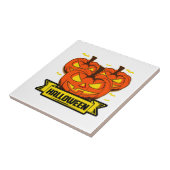 Carreau Citrouille d'Halloween (Côté)