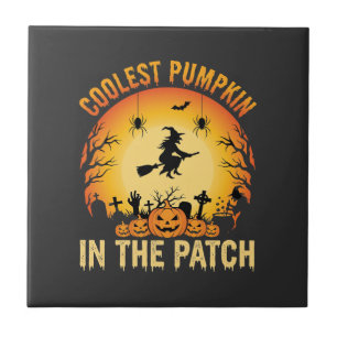 Carreau Citrouille la plus cool d'Halloween dans le patch