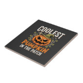 Carreau Citrouille la plus cool du patch Design Halloween (Côté)