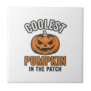 Carreau Citrouille la plus cool du patch vintage Halloween