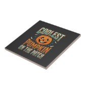 Carreau Citrouille la plus cool sur le patch Design Hallow (Côté)