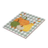 Carreau Citrouilles de l'automne heureux (Côté)