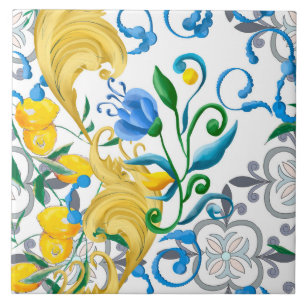 Carreau Citrus, citrons, méditerranéen