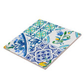 Carreau Citrus, citrons, méditerranéen    (Côté)