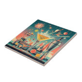 Carreau Citrus Martini Bar Futuriste Atomique du milieu du (Côté)