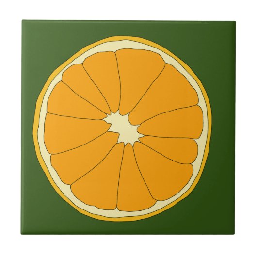 Carreau Citrus orange frais (Devant)