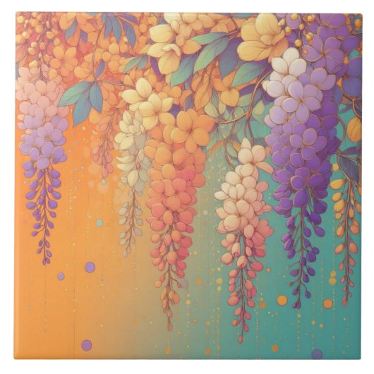 Carreau Citrus Sunset Wisteria (Devant)