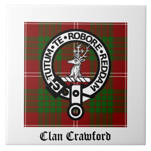 Carreau Clan Crawford Crest Tartan (Devant)