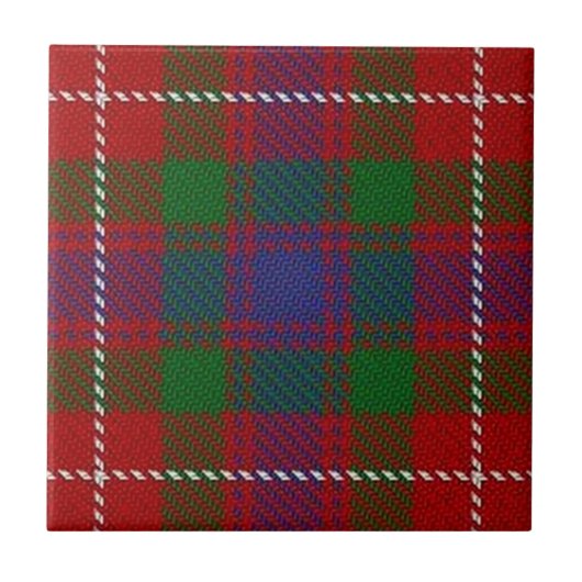 Carreau Clan Fraser de Lovat Ecosse Expressions Tartan (Devant)