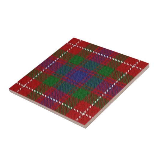 Carreau Clan Fraser de Lovat Ecosse Expressions Tartan (Côté)