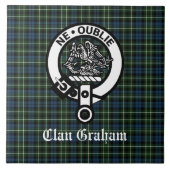 Carreau Clan Graham Montrose Tartan & Crest (Devant)