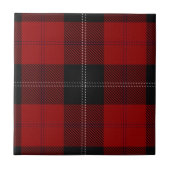 Carreau Clan Ramsay Scottish Expressions Red Black Tartan (Devant)