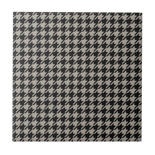 Carreau Classic Pepita Houndstooth Motif Black Grey (Devant)