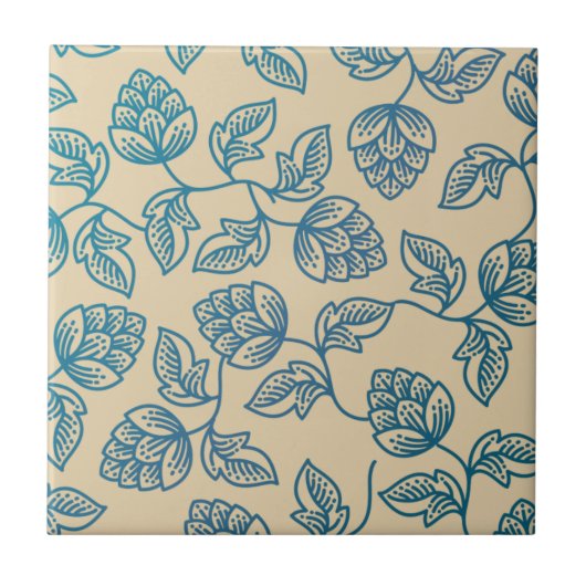 Carreau Classic Vintage Hop Leaves Pattern (Devant)