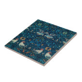 Carreau Classic William Morris Blue motif l Floral Birds (Côté)