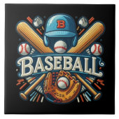 Carreau Classique Baseball Essentials / Stylish Retro Lege (Devant)