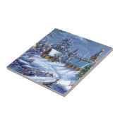 Carreau Classique, belle image vintage de Noël (Côté)