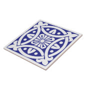 Carreau Classique d'antan : Bleu et Blanc Traditionnel (Côté)