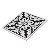 Carreau Classique d'antan : Traditionnel noir et blanc (Côté)