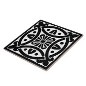 Carreau Classique d'antan : Traditionnel noir et blanc (Côté)