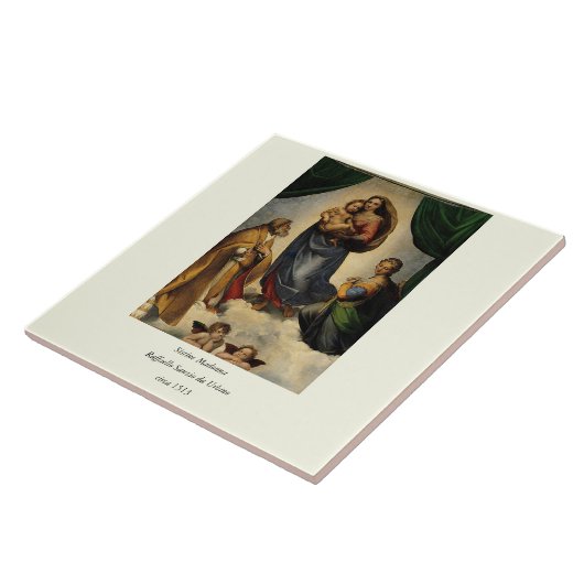 Carreau Classique de Raphael "Vierge Sixtine" (vers 1513) (Côté)