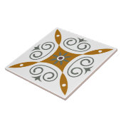 Carreau Classique italien classique marron méditerranéen (Côté)