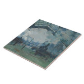 Carreau Claude Monet - arrivée du train de la Normandie (Côté)