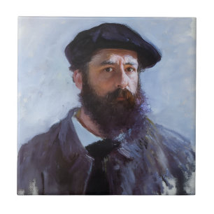 Carreau Claude Monet, Autoportrait avec un béret,