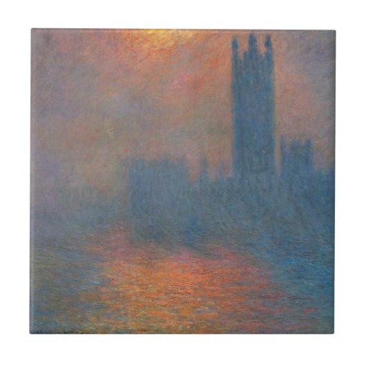 Carreau Claude Monet - Chambres du Parlement Londres (Devant)