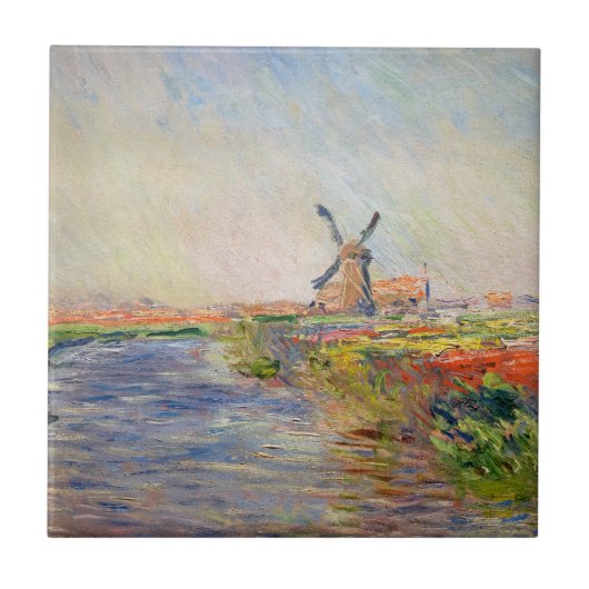 Carreau Claude Monet - Champ de Tulipes en Hollande (Devant)
