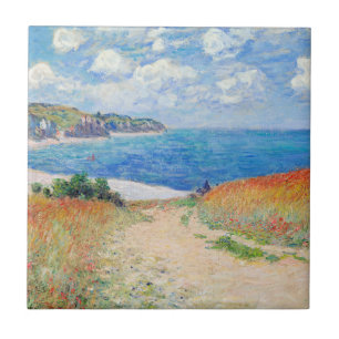 Carreau Claude Monet - Chemin dans les champs de blé à Pou