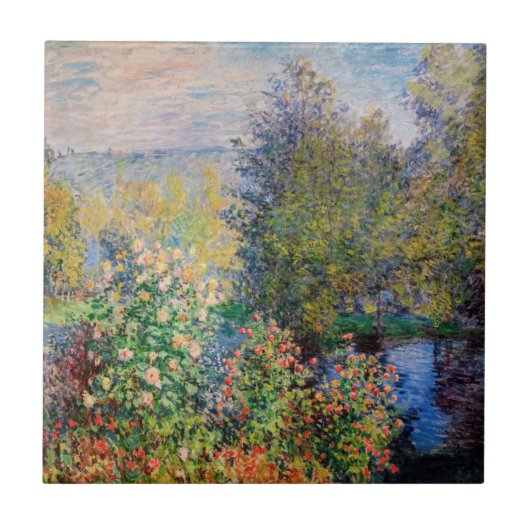 Carreau Claude Monet - Coin du jardin à Montgeron (Devant)
