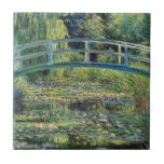 Carreau Claude Monet - Etang Lily et Pont Japonais<br><div class="desc">L'étang Lily et le pont japonais / Le Bassin aux nympheas - Claude Monet,  1899</div>