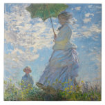 Carreau Claude Monet | Femme avec un parasol<br><div class="desc">Femme avec un parasol - Madame Monet et son fils,  1875 (huile sur toile)| par Claude Monet | Lieu de l'art : National Gallery of Art Washington DC| Artiste français | Numéro de collection d'images : XOS741899</div>
