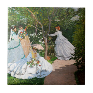 Carreau Claude Monet - Femmes dans le jardin