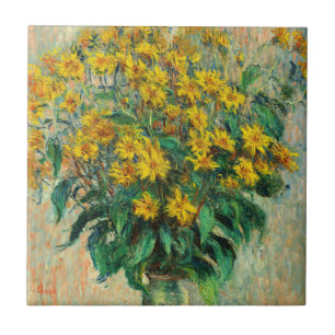 Carreau Claude Monet - Fleurs de topinambour