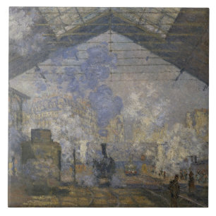 Carreau Claude Monet - La gare de Saint-Lazare