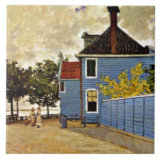 Carreau Claude Monet - La Maison Bleue à Zaandam, (Devant)