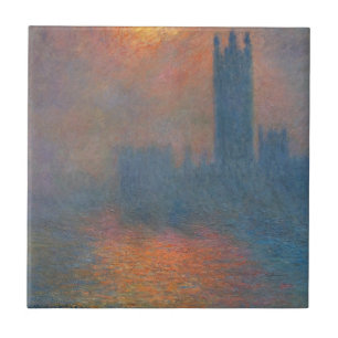 Carreau Claude Monet - Les Chambres du Parlement Londres