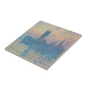 Carreau Claude Monet Les maisons du Parlement Coucher de s (Côté)