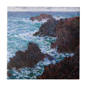Carreau Claude Monet - Les rochers de Belle-Île, côte sauv