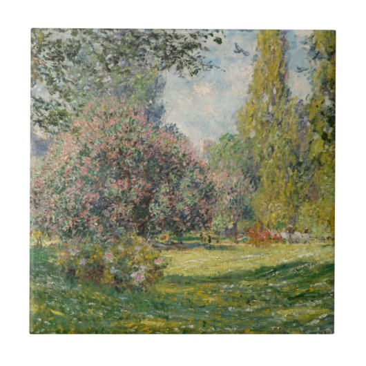Carreau Claude Monet| Paysage : Le Parc Monceau (Devant)