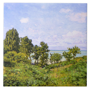 Carreau Claude Monet peinture, Au bord de la mer,