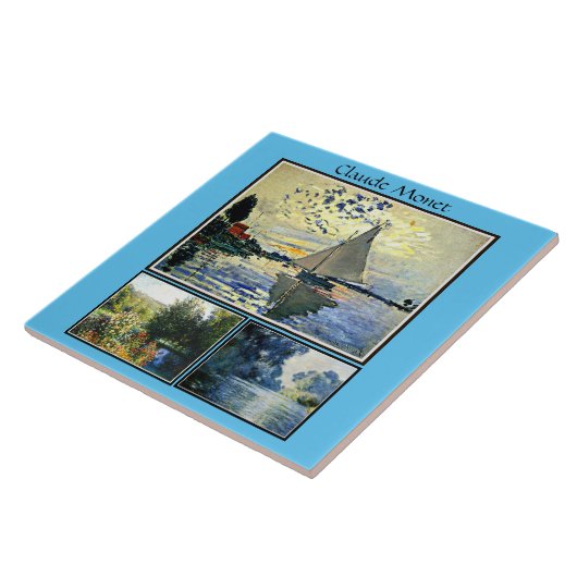 Carreau Claude Monet peinture célèbre (Côté)
