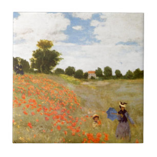 Carreau Claude Monet // Poppies sauvages