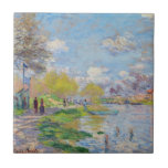 Carreau Claude Monet - Printemps de la Seine<br><div class="desc">Printemps de la Seine - Claude Monet,  1875</div>