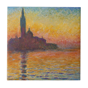 Carreau Claude Monet - San Giorgio Maggiore au crépuscule