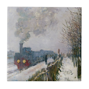 Carreau Claude Monet - Train dans la neige / La Locomotive